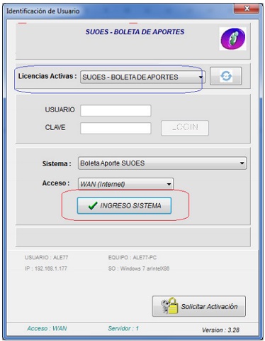 Combo Licencias